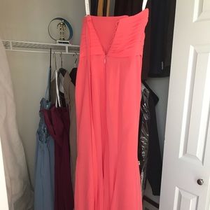 Coral Bridesmaid Dress Azazie